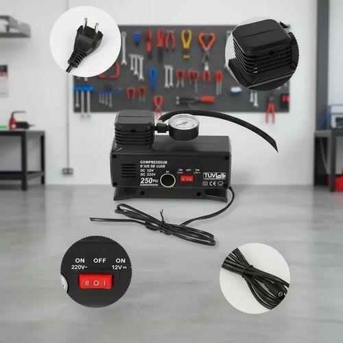 250 Psı Oto Hava Kompresörü - 220v Ve 12v Uyumlu Yol Yardım Lastik Şişirme Pompası