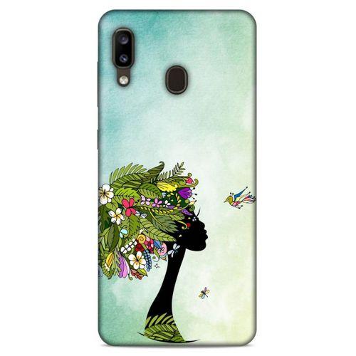 Lopard Samsung Galaxy A20 Uyumlu Kılıf Sürreal Yüzler ♀ (37) Silicone Cover Baskılı