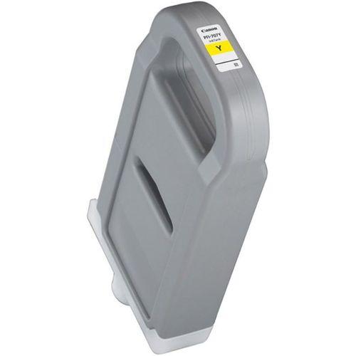 Feyza Bilişim® Canon PFI-707 Y (Yellow) Sarı Plotter Orijinal Mürekkep Kartuş 700 ml. (9824B001)