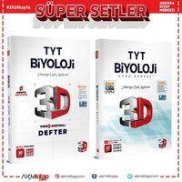 3D Yayınları TYT Biyoloji Video Destekli Defter ve Soru Bankası Seti 2 Kitap