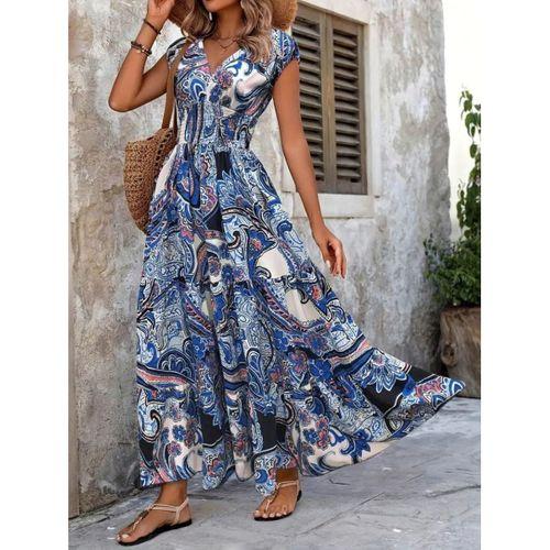 Kadın Kısa Yarasa Kanat Kollu V Yakalı Beli Büzgülü Süprem Elbise