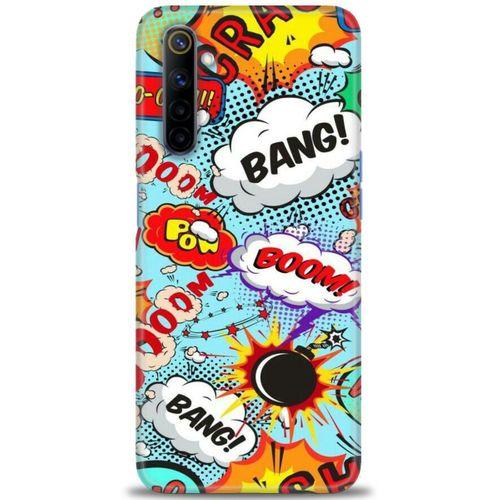 Realme 6 Kılıf HD Baskılı Kılıf - Bang Boom + Tam Ekran Koruyucu