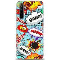 Realme 6 Kılıf HD Baskılı Kılıf - Bang Boom + Tam Ekran Koruyucu