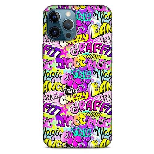 Graffitix (11) Desenli Silikon Kapak Apple iPhone 12 Pro Max Kılıf
