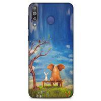 Samsung Galaxy M30 Kılıf Depresyon (28) Arka Kapak Kırmızı Siyah