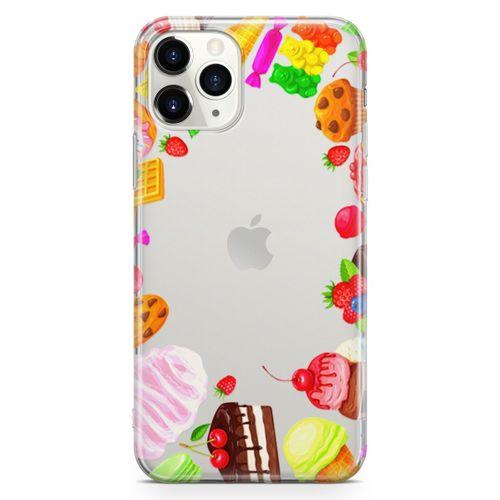 Apple iPhone 11 Pro Kılıf Dondurma Pasta Arka Kapak Koruma Desenli Full Koruyucu