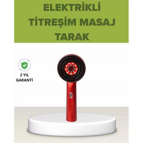 Elektrikli Titreşim Masaj Tarak Kırmızı Işık Terapi