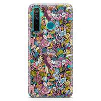 Realme 5 Pro Kılıf Erkek Bebek Giyim Doodle Arka Kapak Koruma Desenli Full Koruyucu