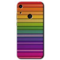 Huawei Y6s 2019 Kılıf Baskılı Kapak - Colorful Lines +Tam Ekran Koruyucu