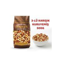 Fıstık Badem Kaju 3’lü Dengeli Karışık Kuruyemiş 500g Taze Kavrulmuş