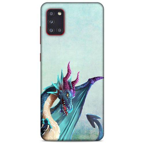 Samsung Galaxy A31 Kılıf Dragons (19) Kılıfları Mavi Ejderha