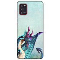 Samsung Galaxy A31 Kılıf Dragons (19) Kılıfları Mavi Ejderha