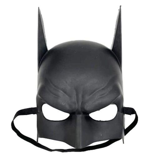 Siyah Renk Çocuk Boy Arkadan Lastikli Batman Maskesi   20x14 Cm