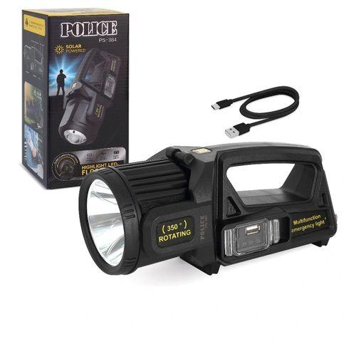 Police Ps-384 Şarjlı Güneş Enerjili Spot Fener