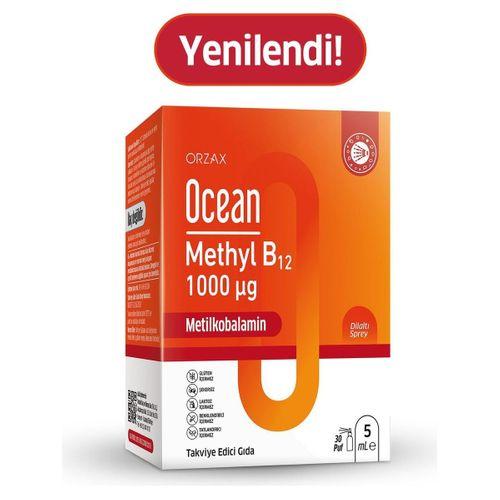 ORZAX Ocean Methyl B12 Sprey 1000 mg 10 ml 850077028502