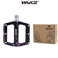 Pedal Wake Alüminyum Rulmanlı Kamuflaj Desenli Siyah-Mor