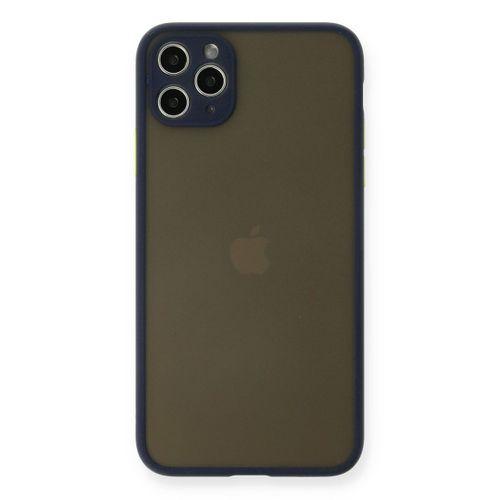 Newface iPhone 11 Pro Max Kılıf Montreal Silikon Kapak - Lacivert