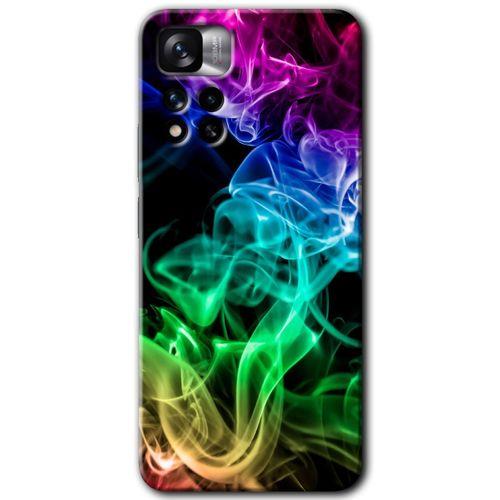 Xiaomi Redmi Note 11 Pro Plus 5G Kılıf HD Desen Baskılı Arka Kapak - Smoke Colorful