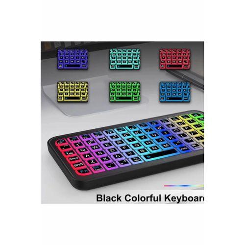 Mini Klavye Smarttv Işıklı Bluetooth Kablosuz Televizyon Ps3 Dizüstü Tabletler Ve Telefonlar İçin