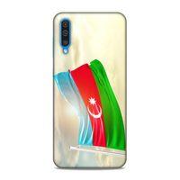Samsung Galaxy A30s Uyumlu Kılıf Azarbaijan (7) Telefon Kılıfı Gökyüzü Bayrak