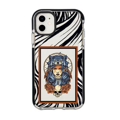 iPhone 12 Warrior Woman Candy Bumper Silikonlu Telefon Kılıfı