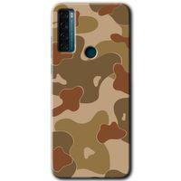 TCL 20 SE Kılıf HD Desen Baskılı Arka Kapak - Kamuflaj 10