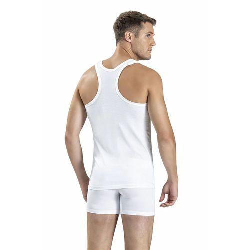 Erkek Beyaz Pamuklu Rambo Atlet 106