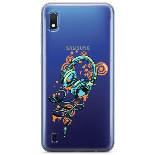 Samsung Galaxy A10 Kılıf Dj Kulaklığı Arka Kapak Koruma Desenli Full Koruyucu