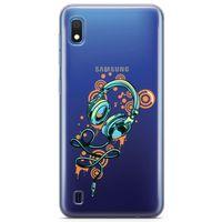 Samsung Galaxy A10 Kılıf Dj Kulaklığı Arka Kapak Koruma Desenli Full Koruyucu