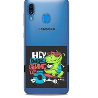 Zoologix (57) Samsung Galaxy A30 Şeffaf Kılıf Silikon Desenli