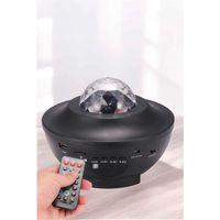 Projektör Yıldız Gece Lambası Disko Topu Bluetooth Bağlantılı Taşınabilir Şarjlı