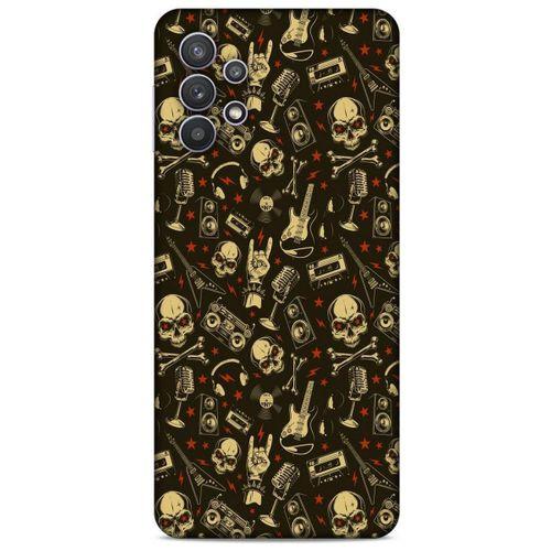 Lopard Samsung Galaxy A32 Uyumlu Kılıf Retro (8) Baskılı Kılıf