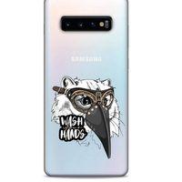 Zoologix (4) Samsung Galaxy S10 Plus Şeffaf Kılıf Silikon Desenli