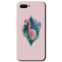 OPPO Oppo Rx 17 Neo Kılıf HD Desen Baskılı Arka Kapak - Flamingo