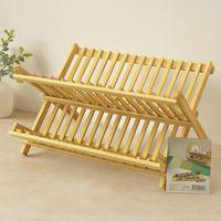 Bambu Tezgah Üstü Bulaşıklık ve Tabaklık 46x33 cm