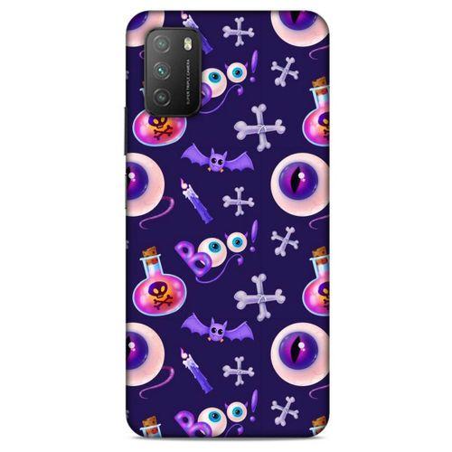 Samsung Galaxy A32 Uyumlu Kılıf Mor Delisi (21) Koruyucu Kapak Göz