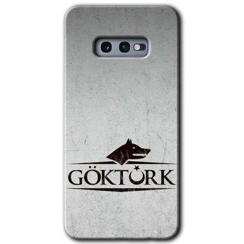 Potkal Hediye Fabrikası Samsung Galaxy S10e Kılıf HD Desen Baskılı Arka Kapak - Göktürk