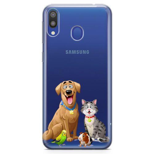 Samsung Galaxy M20 Kılıf Gülen Patiler Arka Kapak Koruma Desenli Full Koruyucu