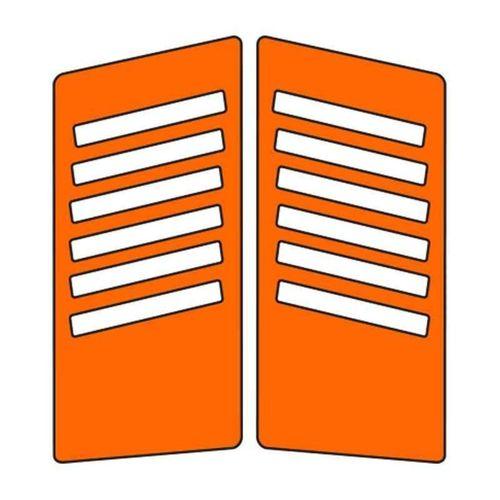 SEVGENT Cg Florasan Turuncu Yan Kapak Sticker