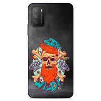 Lopard Xiaomi Poco M3 Uyumlu Kılıf Tattoo's (33) Hybrid Kılıf Stay Wild