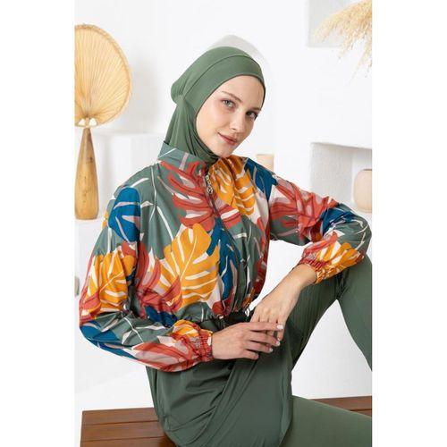 Maresiva 262411 Ronald Paraşüt Lycra Uzun Kollu Tam Boy Tesettür Mayo