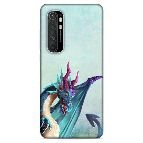 Xiaomi Mi Note 10 Lite Kılıf Dragons (19) Kılıfları Mavi Ejderha