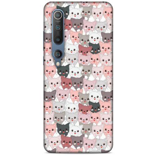 Lopard Xiaomi Mi 10 Uyumlu Kılıf Kediler (31) TPU Kılıf Minikler