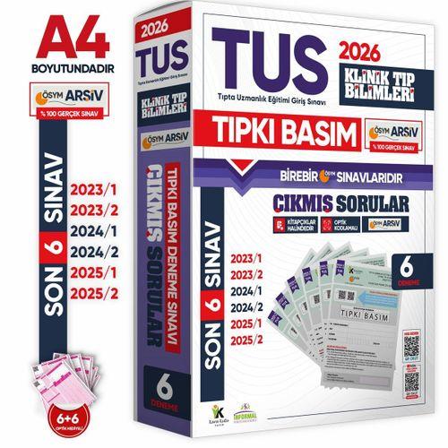 2026 TUS Temel&Klinik Tıp Bilimleri ÖSYM Çıkmış Soru Tıpkı Basım Son 3 Yıl 12li Deneme Kitapçığı