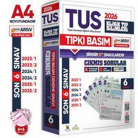 2026 TUS Klinik Tıp Bilimleri ÖSYM Çıkmış Soru Tıpkı Basım Son 3 Yıl 6lı Deneme Kitapçığı