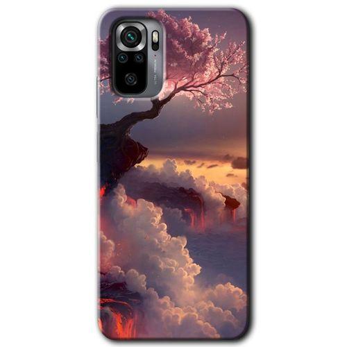Xiaomi Redmi Note 10 Kılıf Baskılı Kapak - Uçurumdaki Hayat + 5D Tam Kaplayan Cam