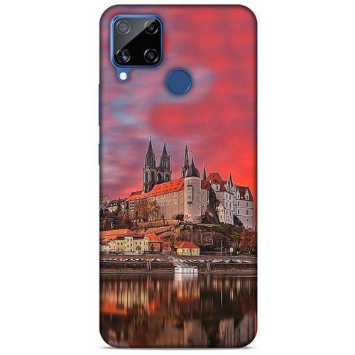 Oppo Realme C15 Kılıf Almanya (30) Silicone Case Nehir Şato