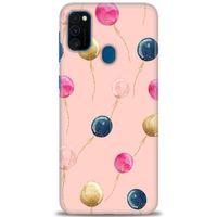 Samsung Galaxy M30S Kılıf HD Baskılı Kılıf - Uçan Balonlar + Tam Ekran Koruyucu