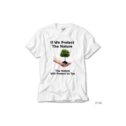 Doğayı Koru Beyaz Tişört