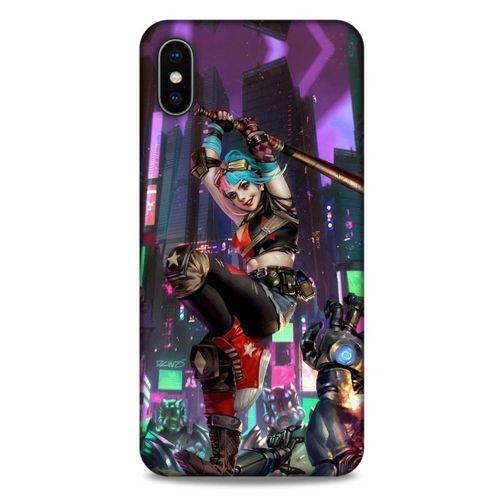 Apple iPhone XS Max Uyumlu Kılıf Harley Quinn (29) Arka Koruma Kılıfı Koyu haki